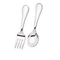 Reed & Barton Classic Bead 2 Piece Baby Utensil Set